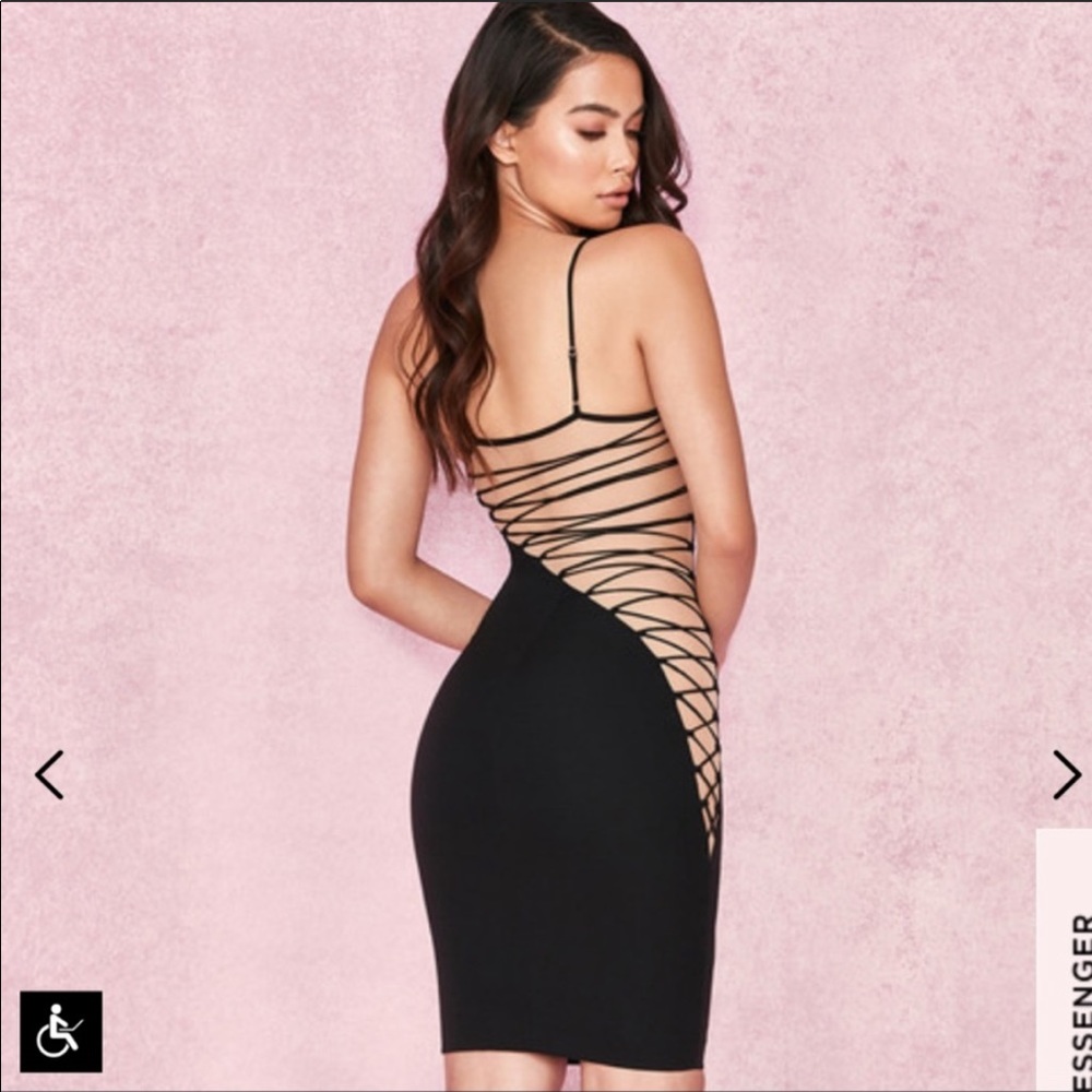 House of CB Bambina Dress in Black Size S - Picture 2 of 11